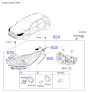 Diagram for Kia Headlight - 92101H9000