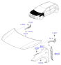 Diagram for Kia Hood - 66400H8000