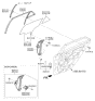 Diagram for Kia Window Regulator - 83402H9000