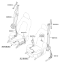 Diagram for Kia Seat Belt - 888302T510VA