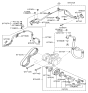 Diagram for Kia A/C Service Cap - 978111D200
