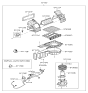 Diagram for Kia Cabin Air Filter - 971332F010