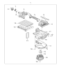 Diagram for Kia Cabin Air Filter - 971333K000