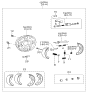 Diagram for Kia Wheel Cylinder - 5833038010
