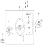 Diagram for Kia Steering Wheel - 561203D500GJ