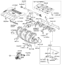 Diagram for Kia Intake Manifold Gasket - 2841137100