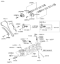 Diagram for Kia Variable Timing Sprocket - 243503F300