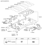Diagram for Kia Sun Visor - 852022J110H9