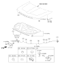 Diagram for Kia Lift Support - 811702J000