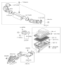 Diagram for Kia Mass Air Flow Sensor - 281643F100