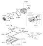 Diagram for Kia Transmission Pan - 452804C500