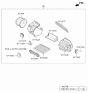 Diagram for Kia Blower Motor Resistor - 97128A5000