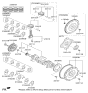 Diagram for Kia Crankshaft Thrust Washer Set - 210302E000