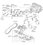 Diagram for Kia V-Belt - 977131C200