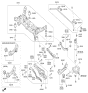Diagram for Kia Control Arm Bolt - 626172E500