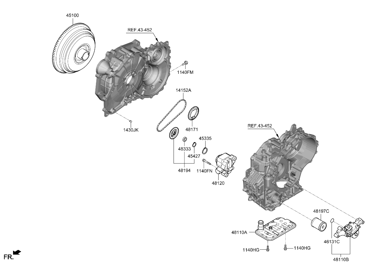 Kia 4815002400 Oil Pump Assy