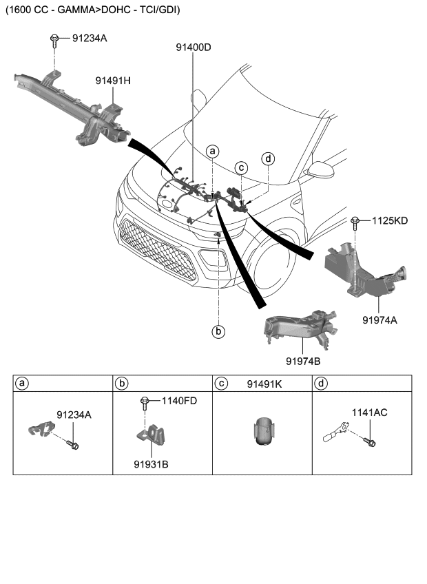 Kia 91961K0700 Protector-Wiring