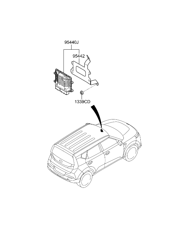 Kia 954402DPC0 T/M Control Unit