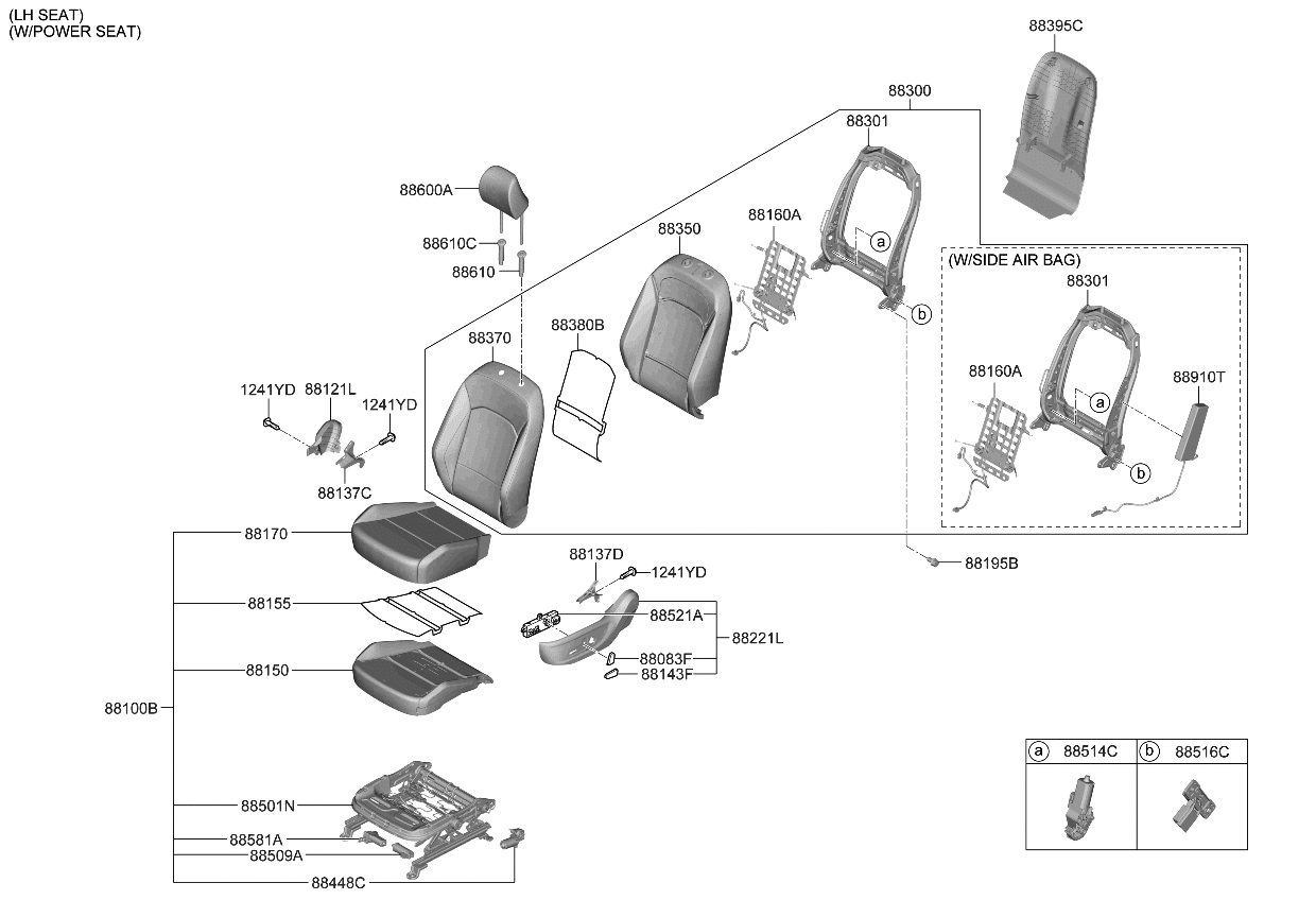 Kia 88100K0AE0SM6 Cushion Assembly-Fr Seat