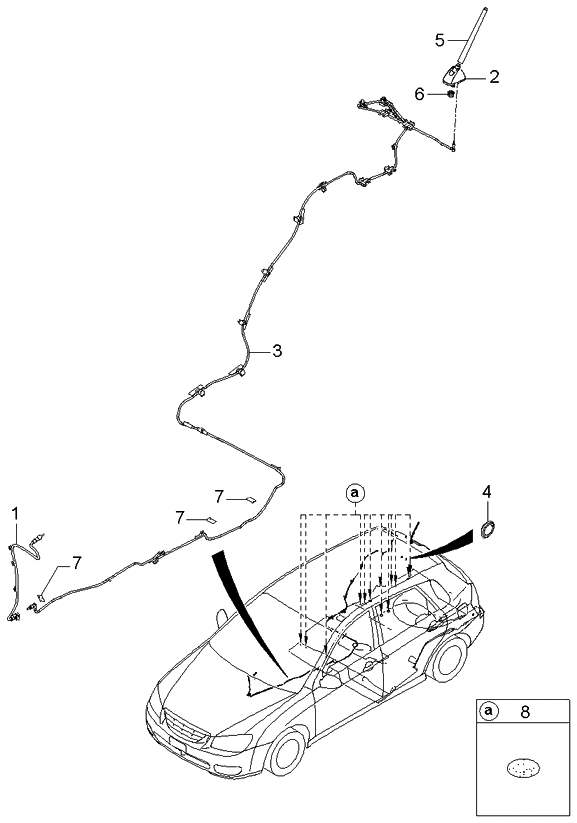 Kia 962602F100 Roof Antenna Assembly