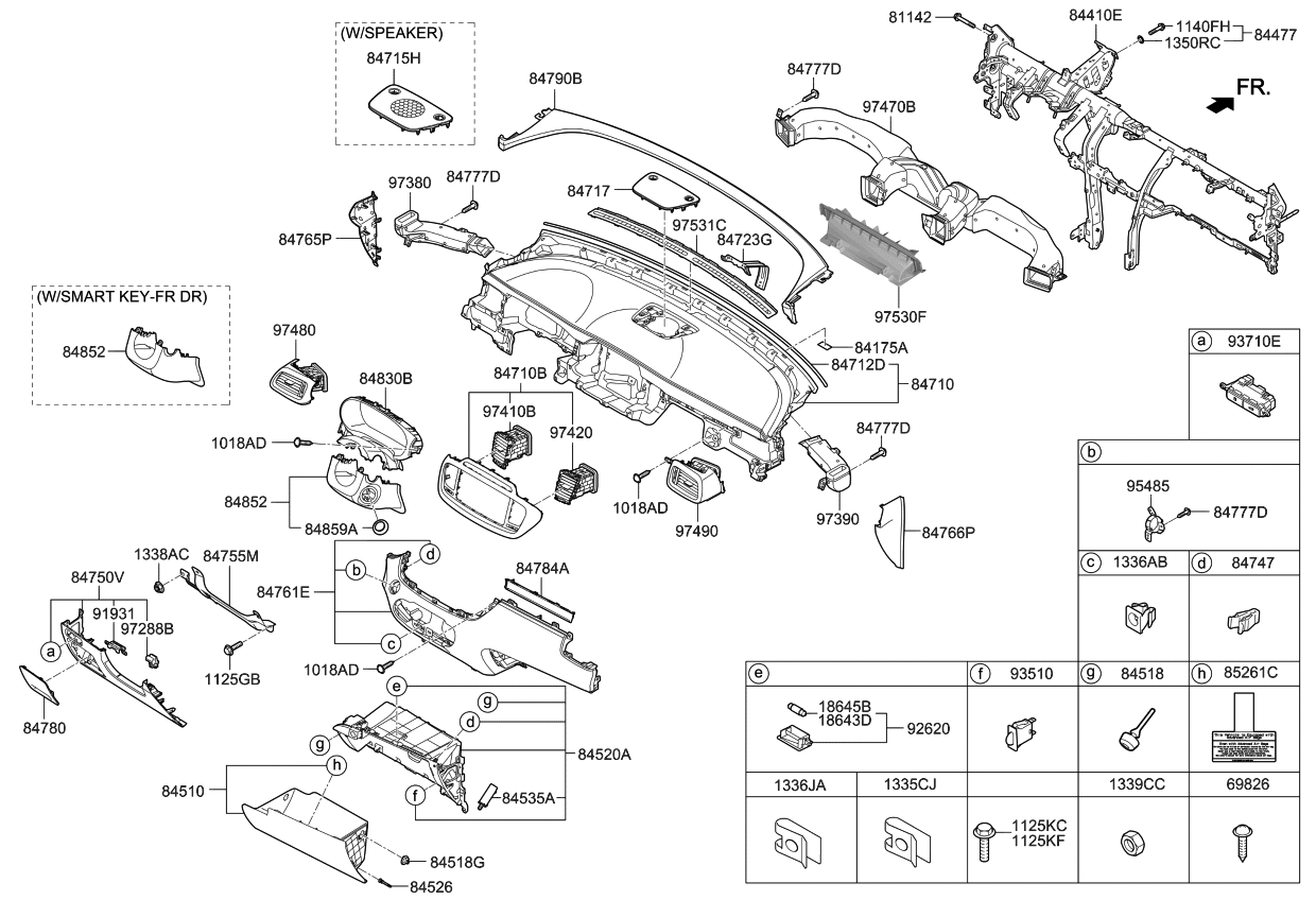 Kia 84750C6410BGG Panel Assembly-Lower Crash