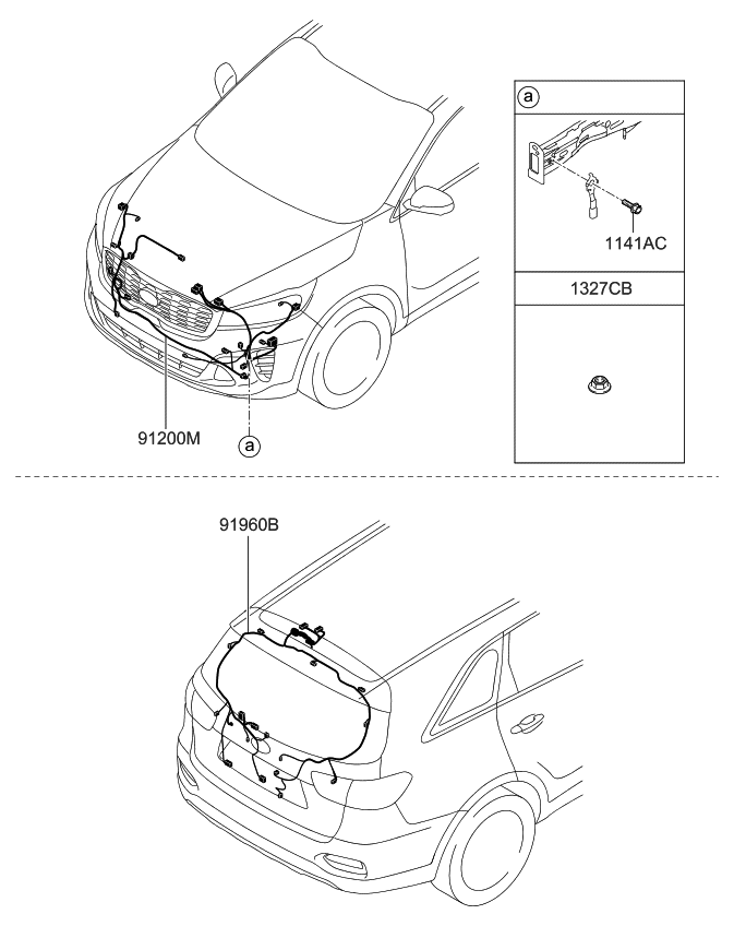 Kia 91685C6030 Wiring Assembly-Tail Gate