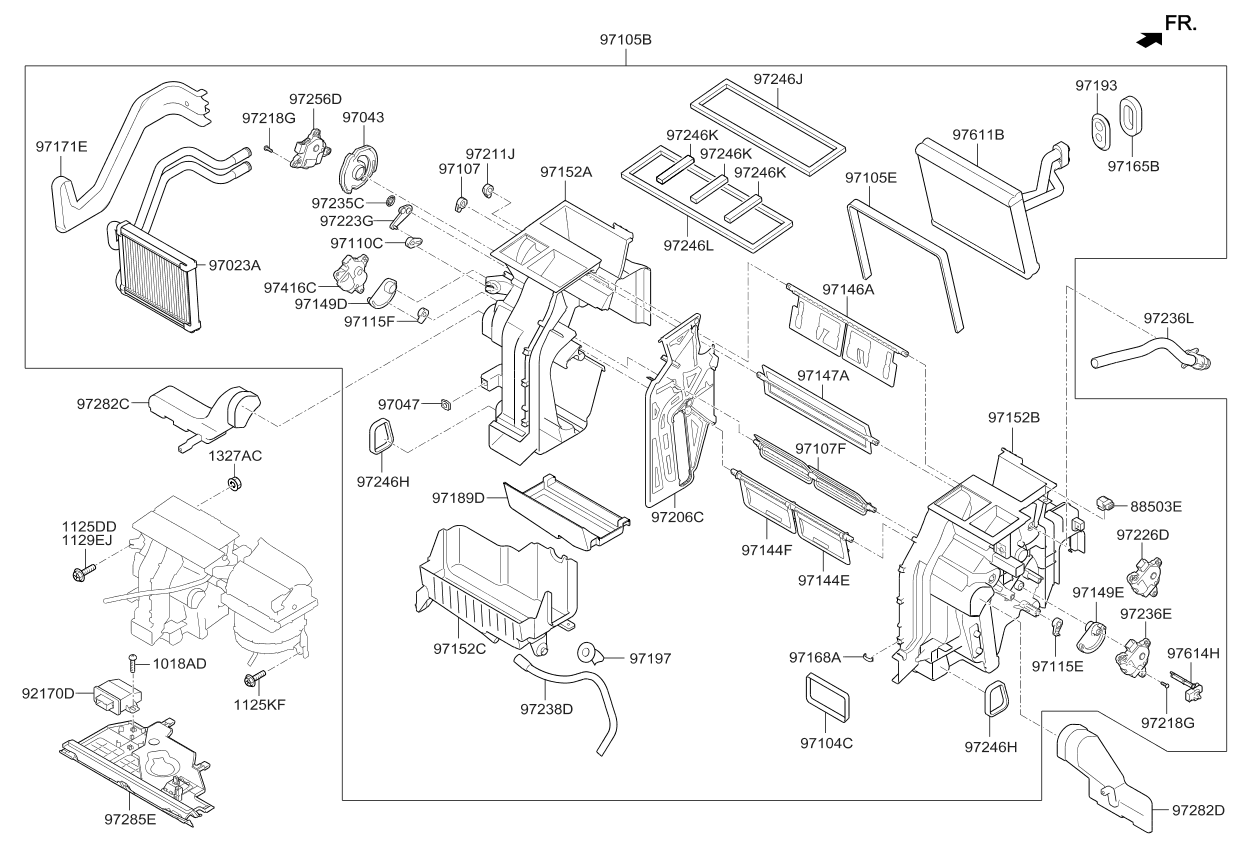 Kia 971833S000 Arm-Ventilator Door