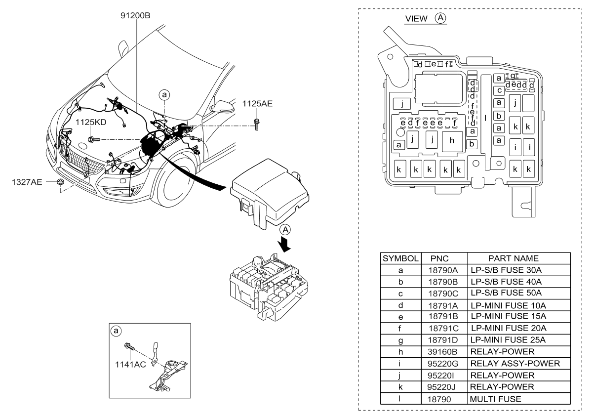 Kia 912753R012 Wiring Assembly-Front