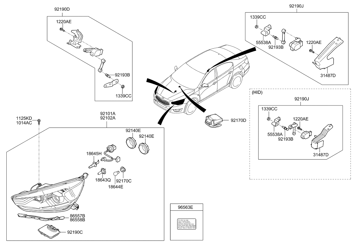 Kia 921923Z000 Bracket-Sensor Mounting