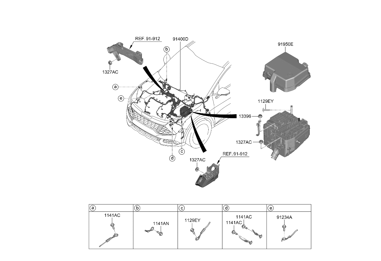 Kia 91420DW120 WIRING ASSY-CONTROL