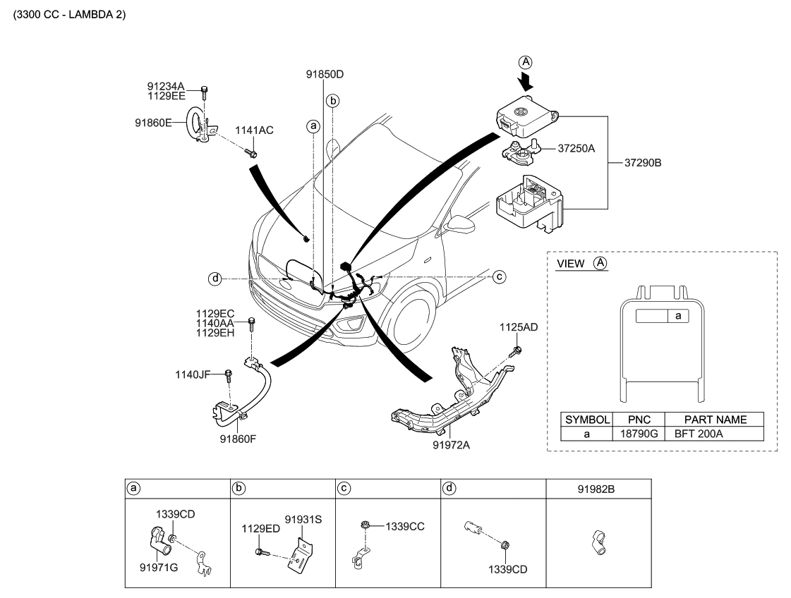 Kia 91860C6020 Wiring Assembly-Engine Ground