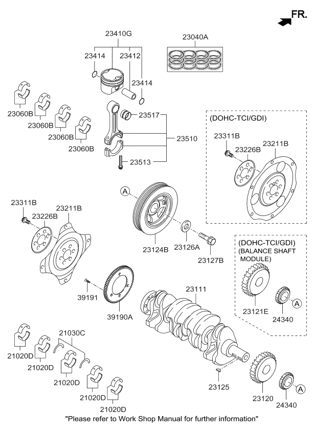 Kia 235102G450 Rod Assembly-Connecting