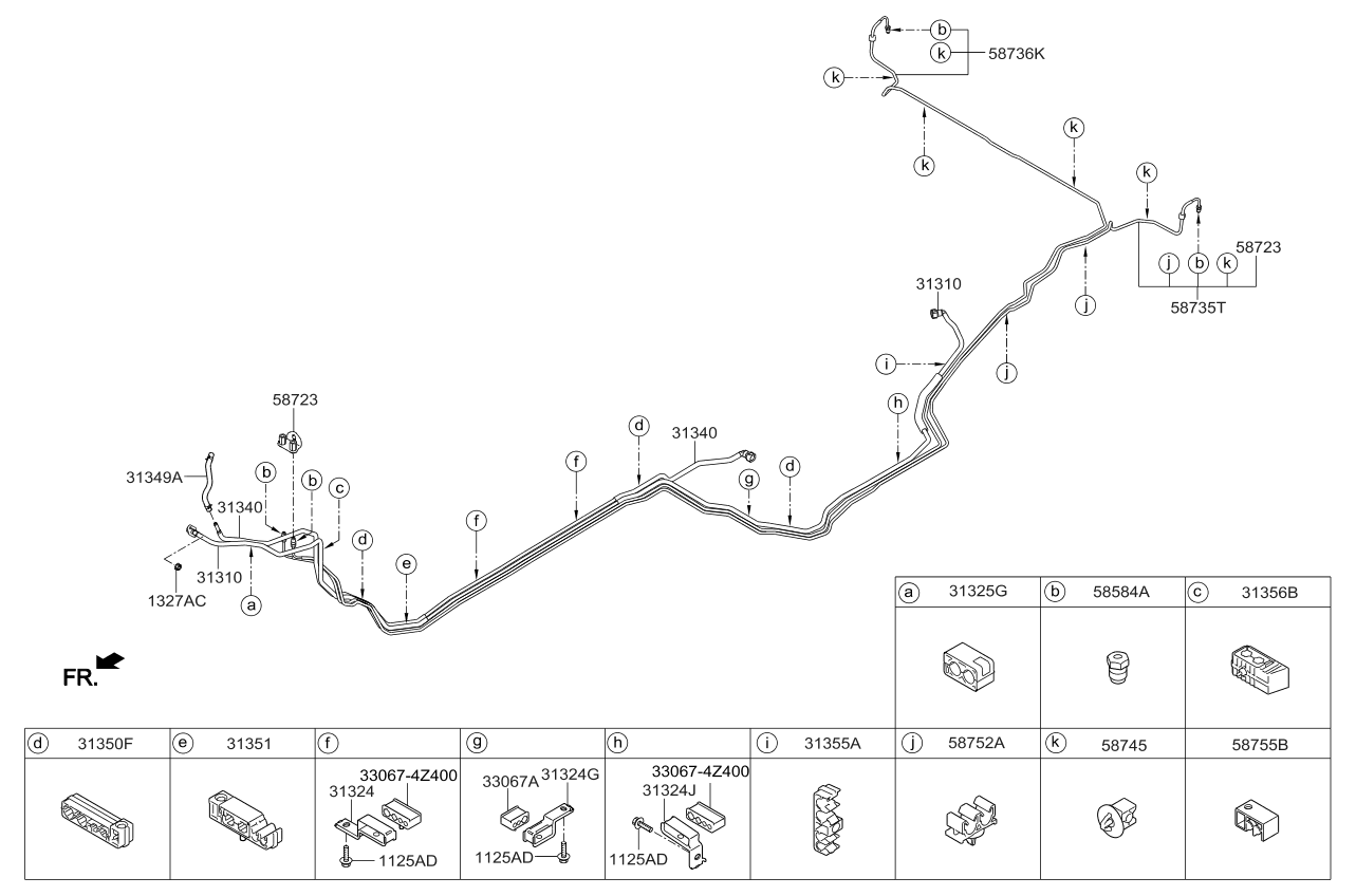 Kia 31310C6700 Tube-Fuel Feed