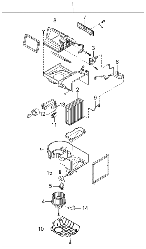 Kia 1K52Y61140D Blower Unit Assembly