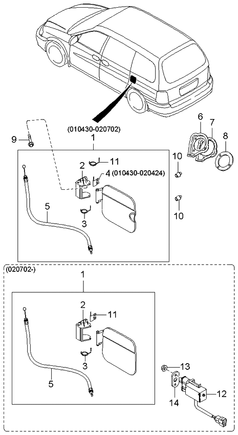 Kia 0K53A42512 Screw