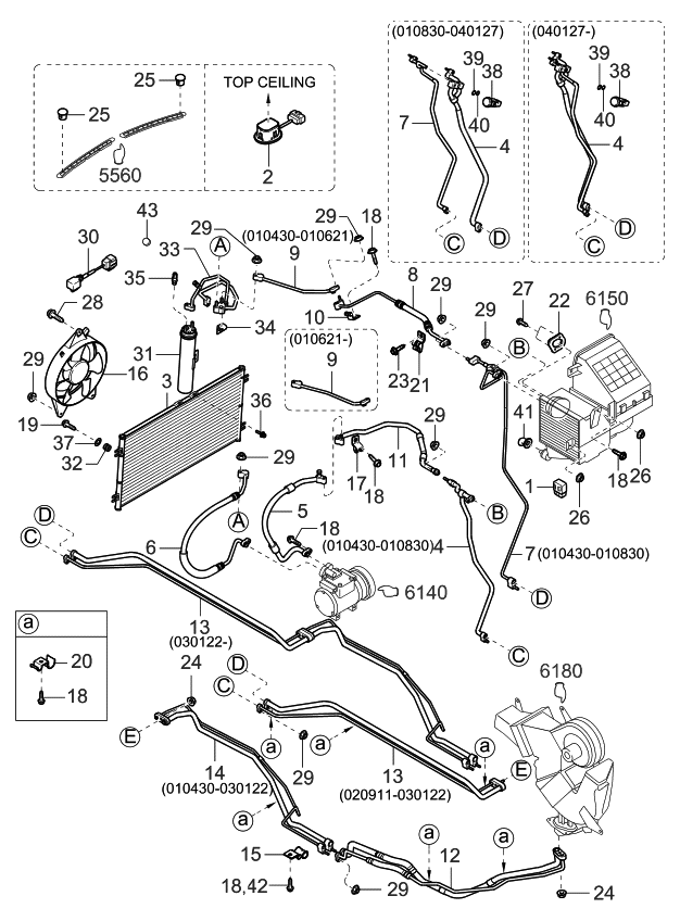 Kia 1K55261325A44 Heater Control Assembly