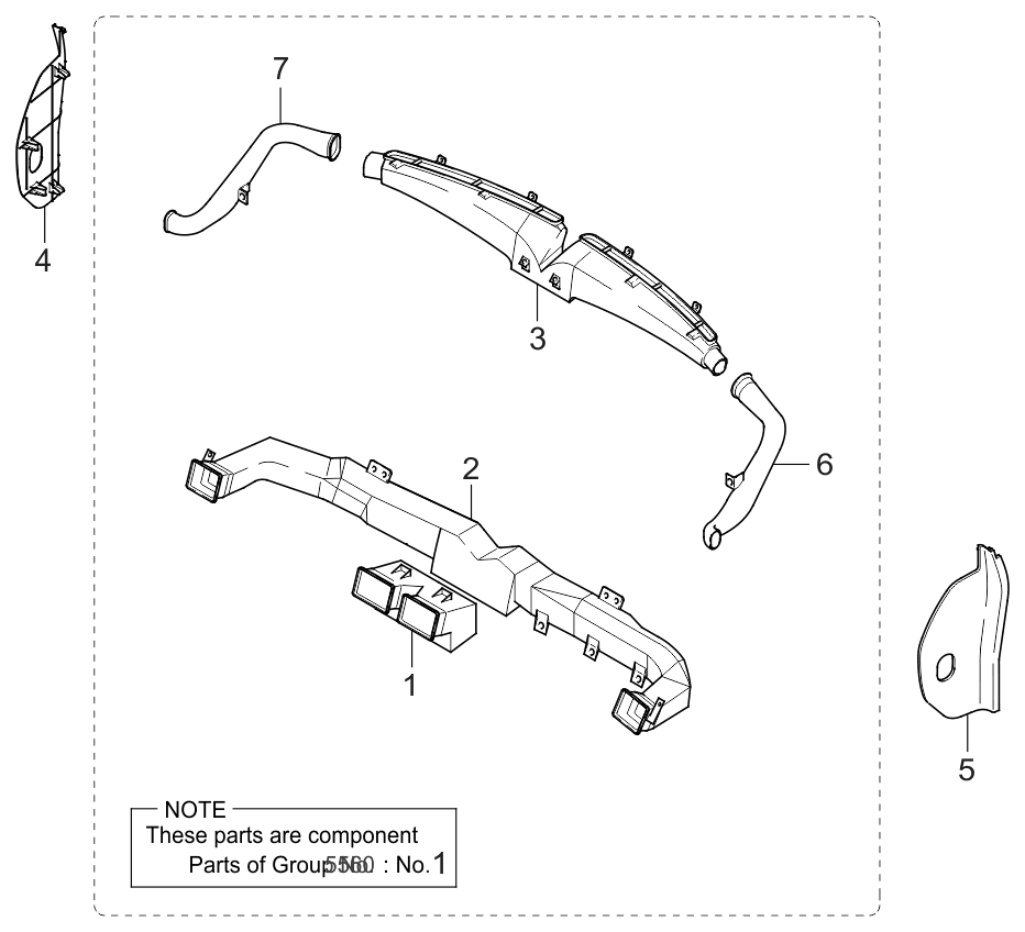 Kia 0K53A64970A44 Cover Assembly-Side, RH