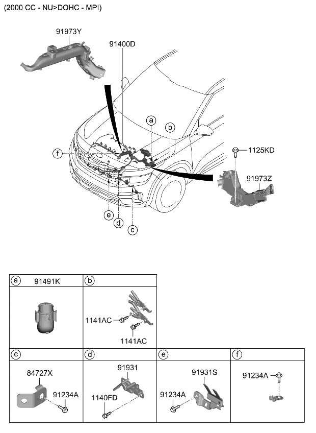 Kia 91430Q5460 WIRING ASSY-CONTROL