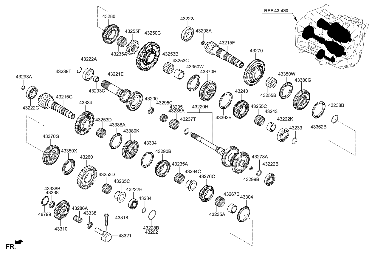 Kia 432022D218 Spacer