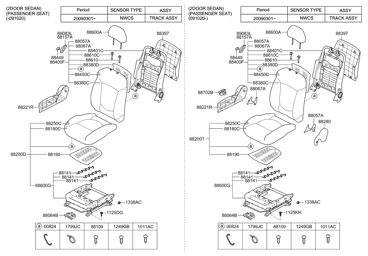 Kia 883471M800WK Knob-Front Seat W/In