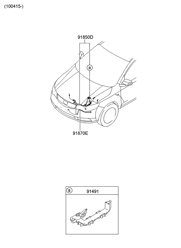 Kia 918751M030 Wiring Harness-Fem