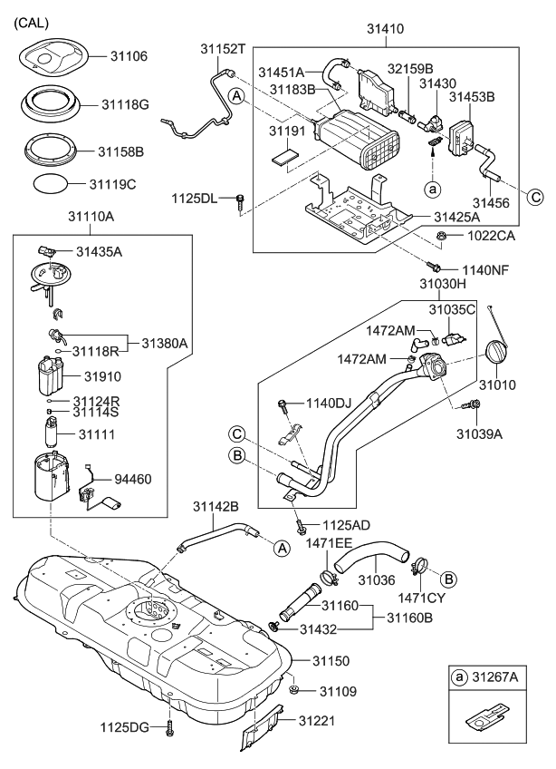 Kia 314541M500 Pad