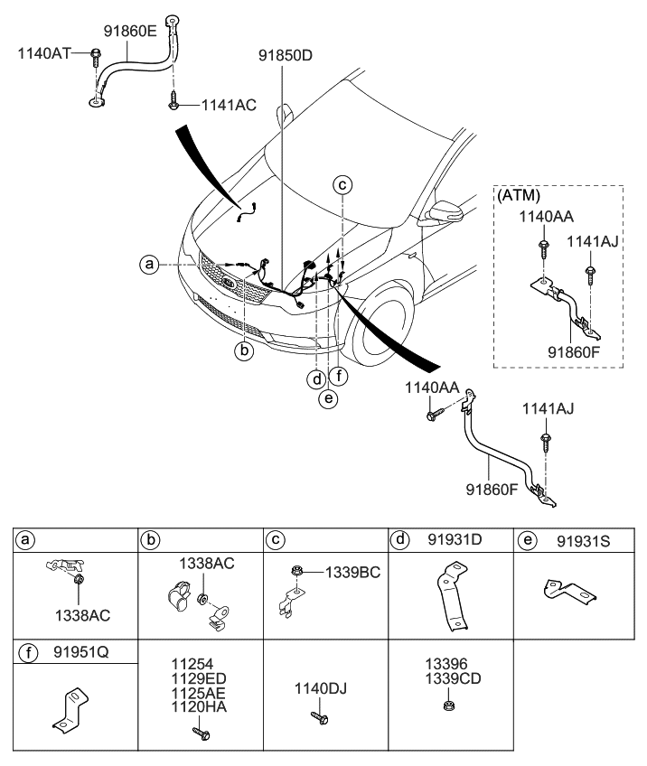 Kia 919511C610 Bracket-Manual Transmission Rear