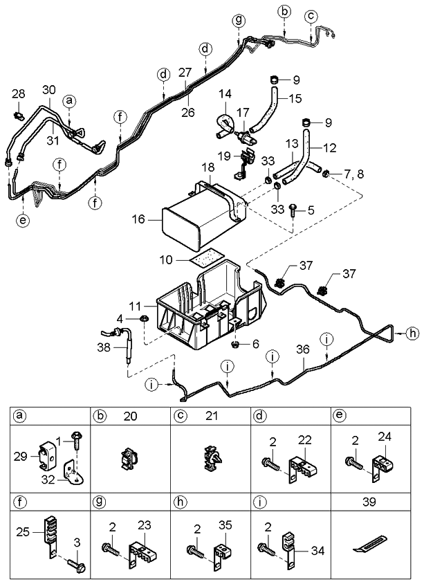 Kia 312803E500 Tube Assembly-Fuel Main