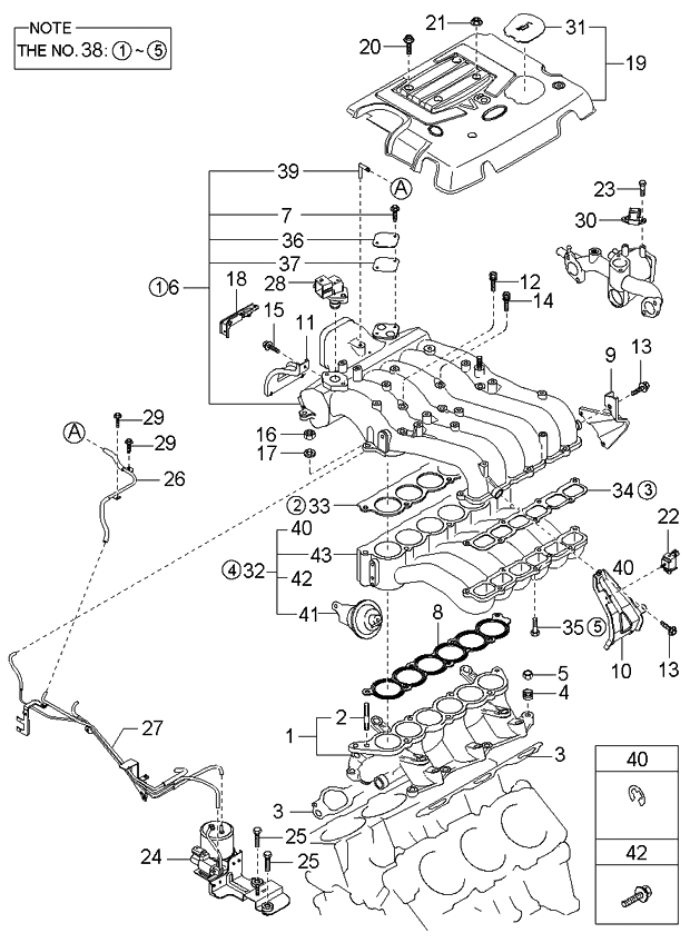 Kia 2833143801 Plate-EGR