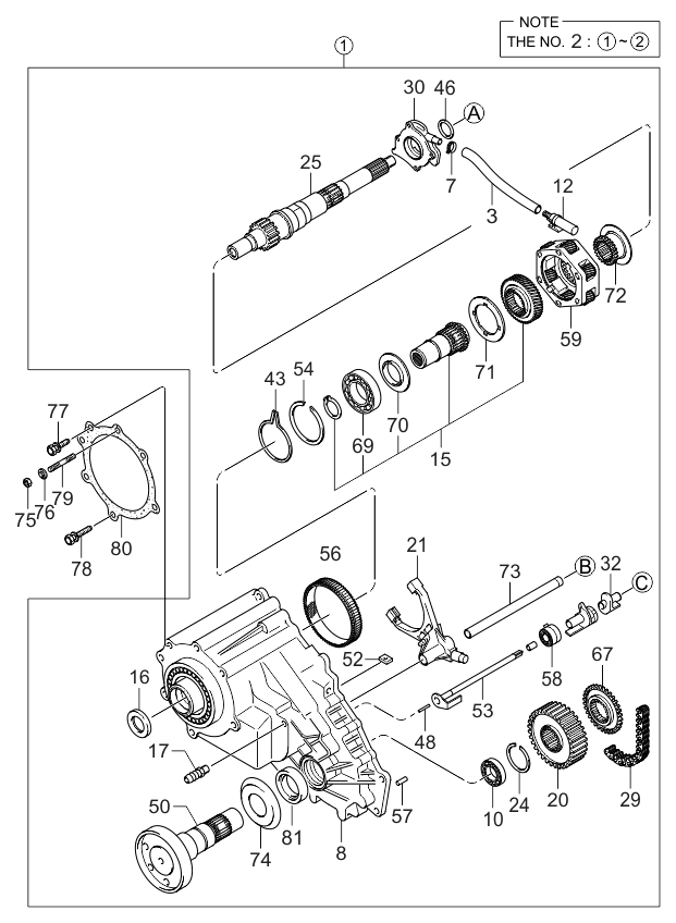 Kia 473003C210 Transfer Assembly