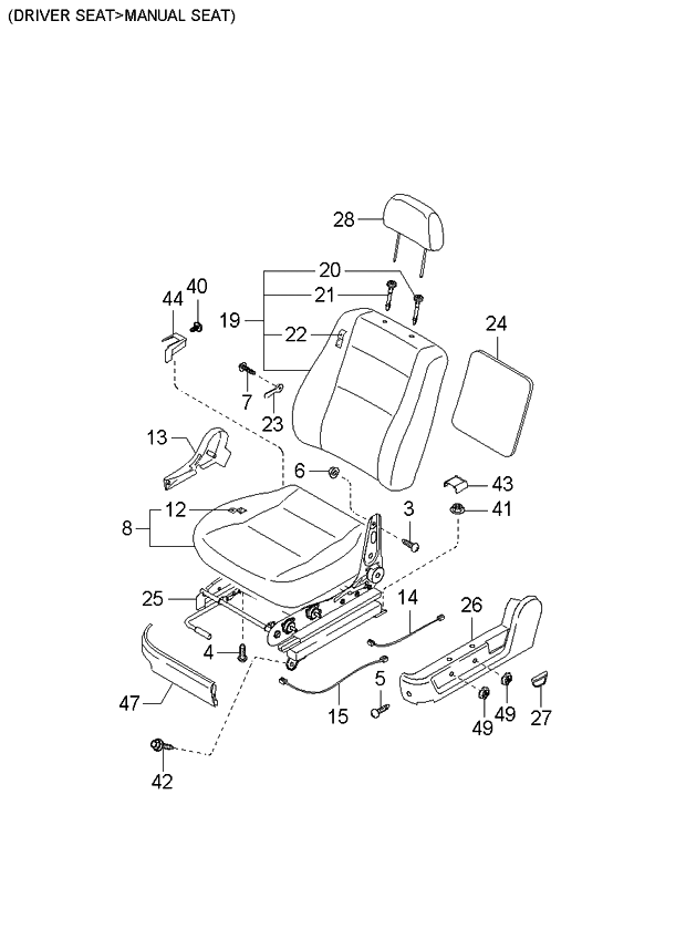 Kia 885623E210CY Cover-Front Seat Mounting Rear