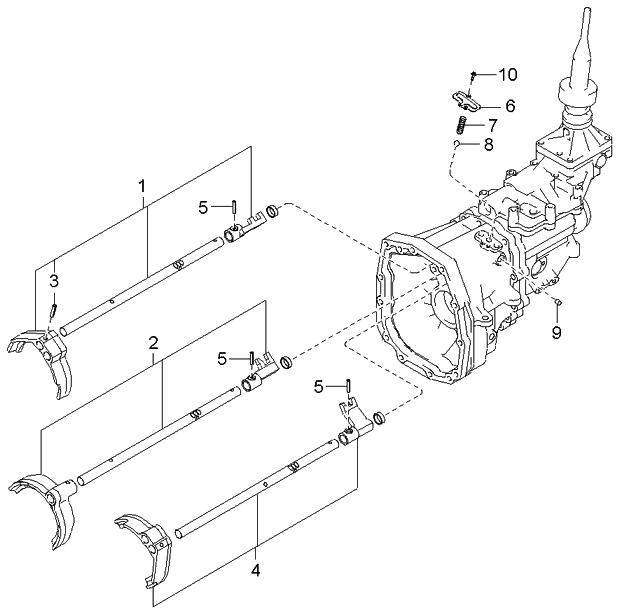 Kia 438103C300 Rail Sub Assembly-Shift