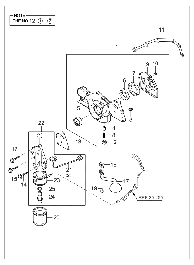 Kia 2141139012 Gasket-Oil Pump