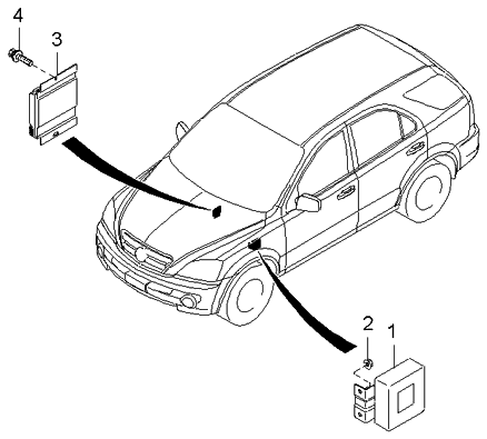 Kia 954404A705 Control Unit-Transmission